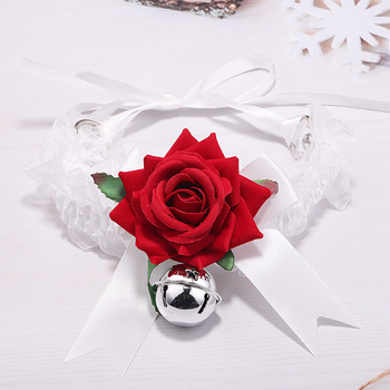 Αξεσουάρ για το λαιμό σε διασυνοριακό στυλ, υψηλής ποιότητας κολιέ με κόκκινο τριαντάφυλλο, γυναικείο κολιέ