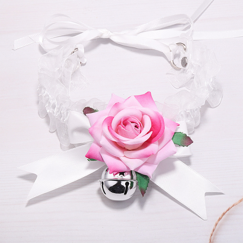 Határokon átnyúló új nyakkiegészítők Cos Red Rose Choker kiváló minőségű nyaklánc gallér nyaklánc nőknek