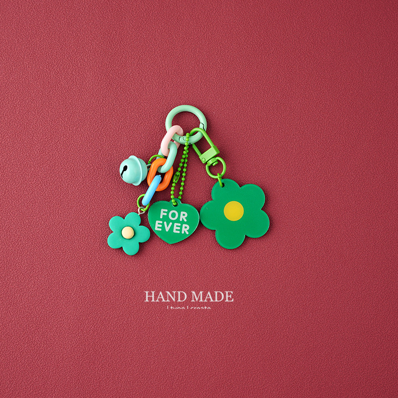 Aranyos kreatív akril virágos kulcstartó női táska medál hátizsák autó medál gyönyörű autó medál