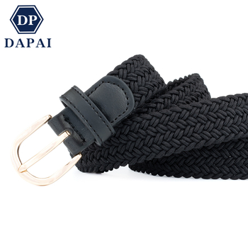 Határokon átnyúló női szőtt elasztikus hétköznapi öv, divatos öv, európai és amerikai golföv