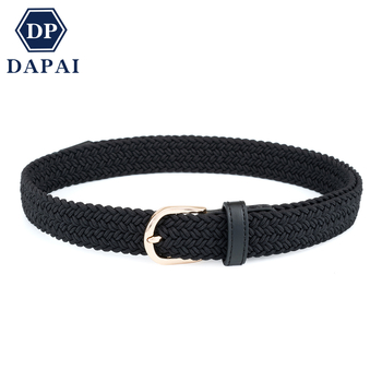 Határokon átnyúló női szőtt elasztikus hétköznapi öv, divatos öv, európai és amerikai golföv