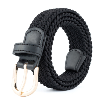 Határokon átnyúló női szőtt elasztikus hétköznapi öv, divatos öv, európai és amerikai golföv