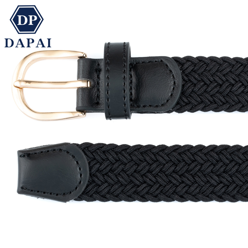 Határokon átnyúló női szőtt elasztikus hétköznapi öv, divatos öv, európai és amerikai golföv