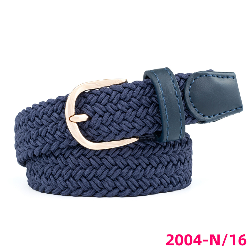 Határokon átnyúló női szőtt elasztikus hétköznapi öv, divatos öv, európai és amerikai golföv