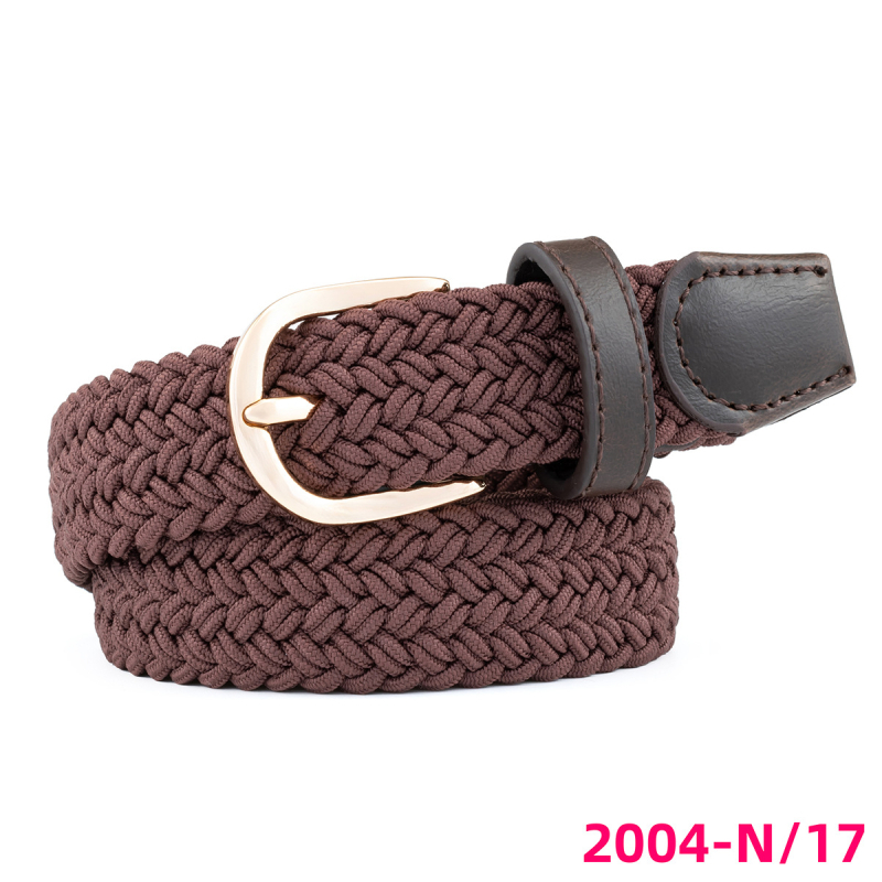 Határokon átnyúló női szőtt elasztikus hétköznapi öv, divatos öv, európai és amerikai golföv