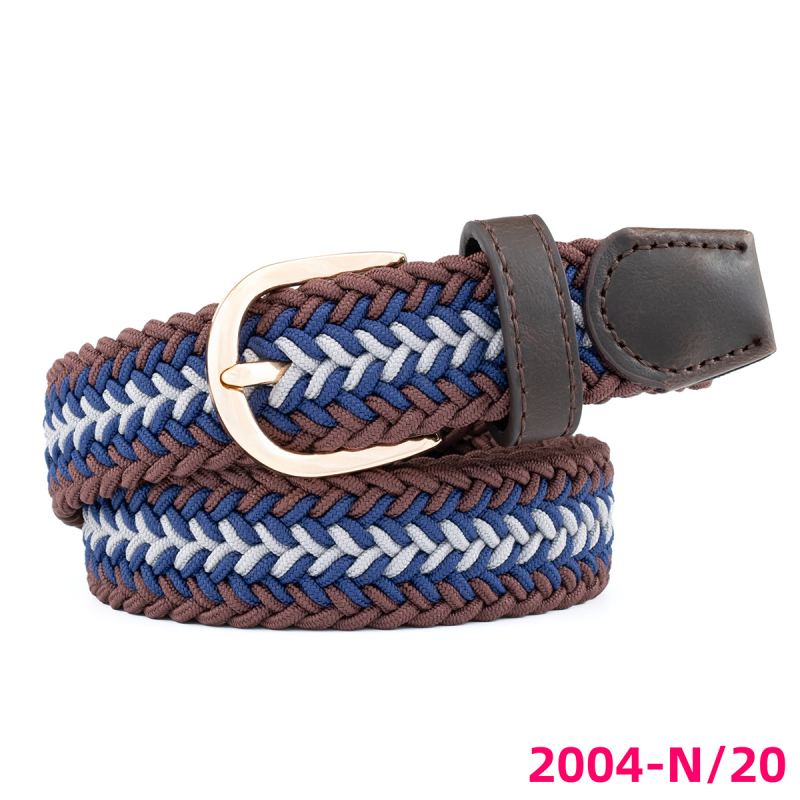 Határokon átnyúló női szőtt elasztikus hétköznapi öv, divatos öv, európai és amerikai golföv