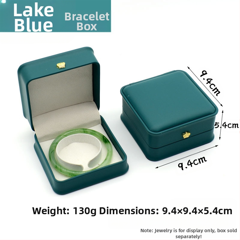 Kruna Pu prsten ogrlica privjesak narukvica kutija za nakit lagana luksuzna kožna poklon kutija za nakit u struku