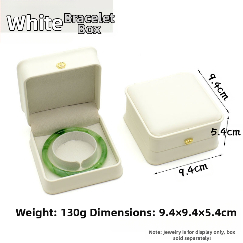 Kruna Pu prsten ogrlica privjesak narukvica kutija za nakit lagana luksuzna kožna poklon kutija za nakit u struku