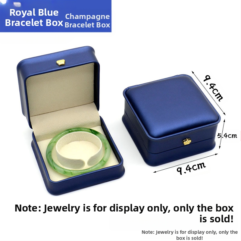 Kruna Pu prsten ogrlica privjesak narukvica kutija za nakit lagana luksuzna kožna poklon kutija za nakit u struku