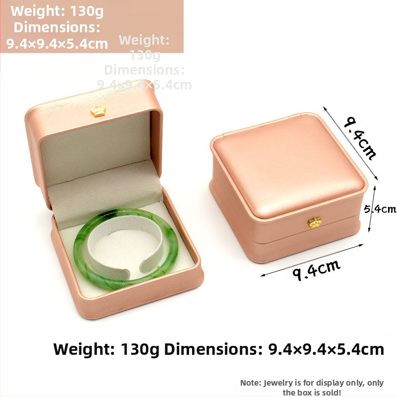 Kruna Pu prsten ogrlica privjesak narukvica kutija za nakit lagana luksuzna kožna poklon kutija za nakit u struku