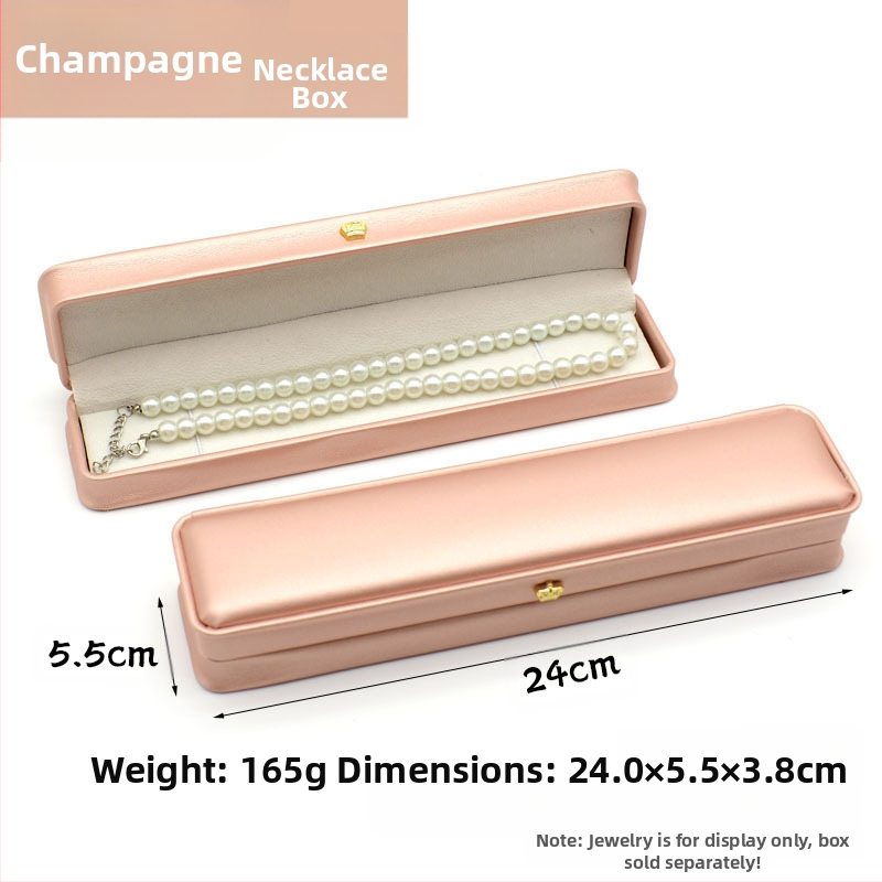 Kruna Pu prsten ogrlica privjesak narukvica kutija za nakit lagana luksuzna kožna poklon kutija za nakit u struku