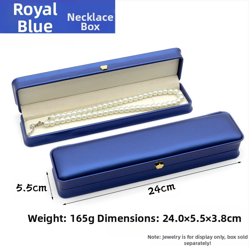 Kruna Pu prsten ogrlica privjesak narukvica kutija za nakit lagana luksuzna kožna poklon kutija za nakit u struku