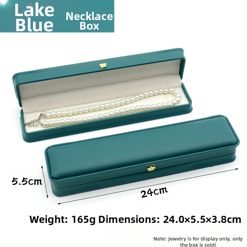 Kruna Pu prsten ogrlica privjesak narukvica kutija za nakit lagana luksuzna kožna poklon kutija za nakit u struku