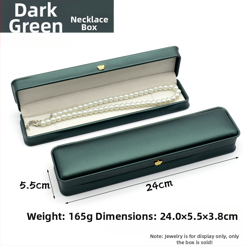 Kruna Pu prsten ogrlica privjesak narukvica kutija za nakit lagana luksuzna kožna poklon kutija za nakit u struku