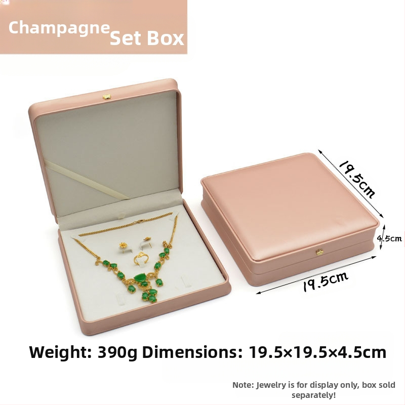 Kruna Pu prsten ogrlica privjesak narukvica kutija za nakit lagana luksuzna kožna poklon kutija za nakit u struku