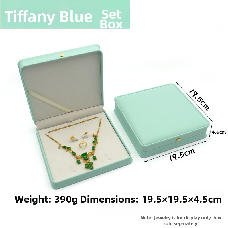 Kruna Pu prsten ogrlica privjesak narukvica kutija za nakit lagana luksuzna kožna poklon kutija za nakit u struku