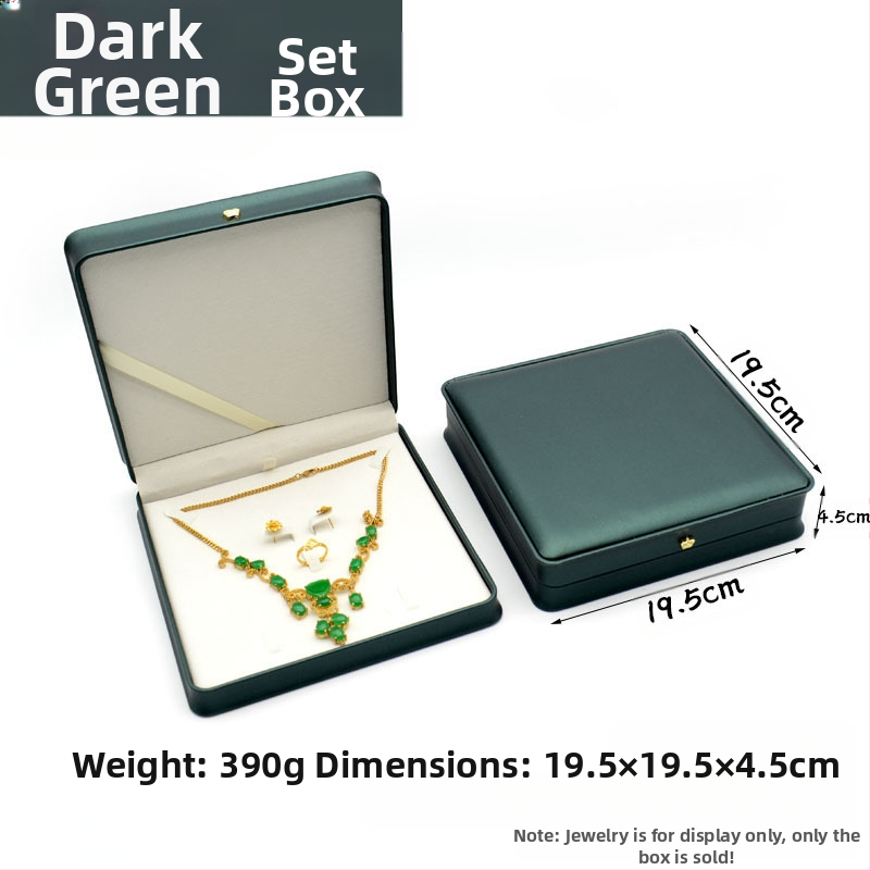 Kruna Pu prsten ogrlica privjesak narukvica kutija za nakit lagana luksuzna kožna poklon kutija za nakit u struku