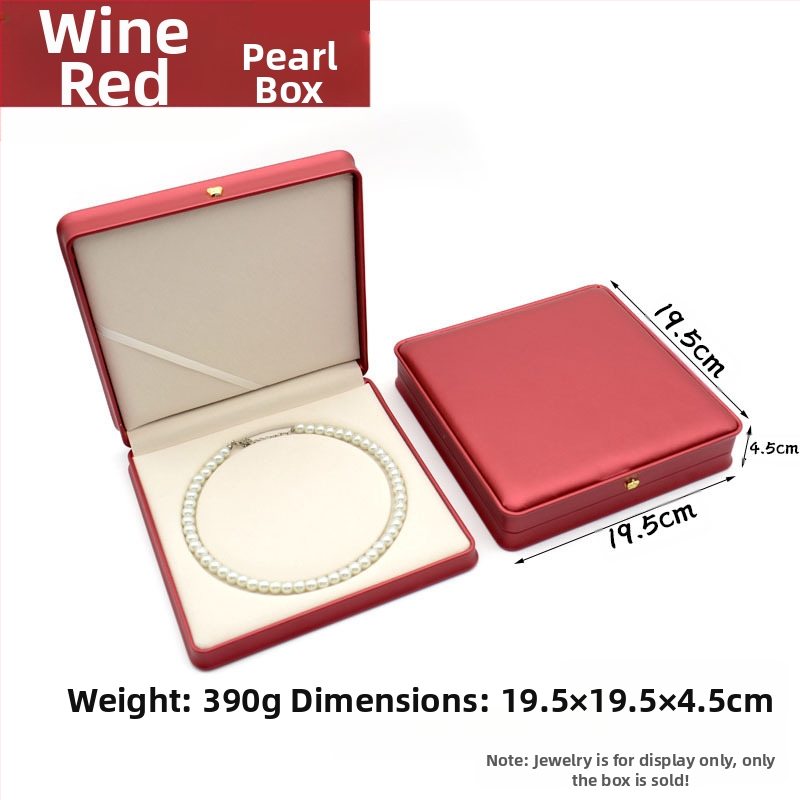 Kruna Pu prsten ogrlica privjesak narukvica kutija za nakit lagana luksuzna kožna poklon kutija za nakit u struku