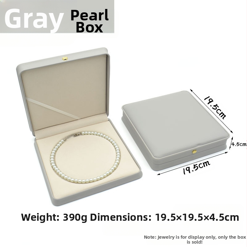 Kruna Pu prsten ogrlica privjesak narukvica kutija za nakit lagana luksuzna kožna poklon kutija za nakit u struku