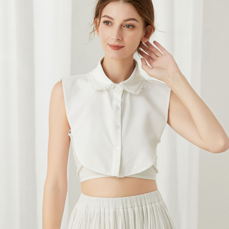 Csipkés hamis nyakörv nőknek, sokoldalú alsó szabás, kivágott díszítés, őszi és téli stílus csipkegallérral, elegáns ingázós, határokon átnyúló nagykereskedelem