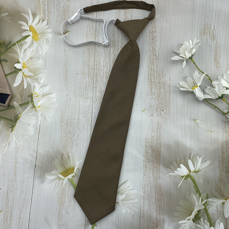 Kávé csíkos jk nyakkendő női Barbie néni festőlány japán egyetemi stílusú ingyenes csokornyakkendő nyomtatott barna nyakkendő