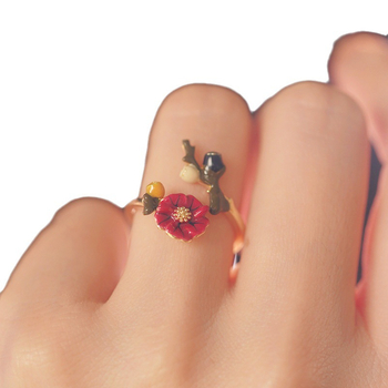 Γυναικείο δαχτυλίδι με σμάλτο, ιδανικά για γυναίκες, με σχέδιο μόδας, προσωπικότητα, ρετρό, υψηλής ποιότητας, γαλλικό δαχτυλίδι σε όλα τα χρώματα