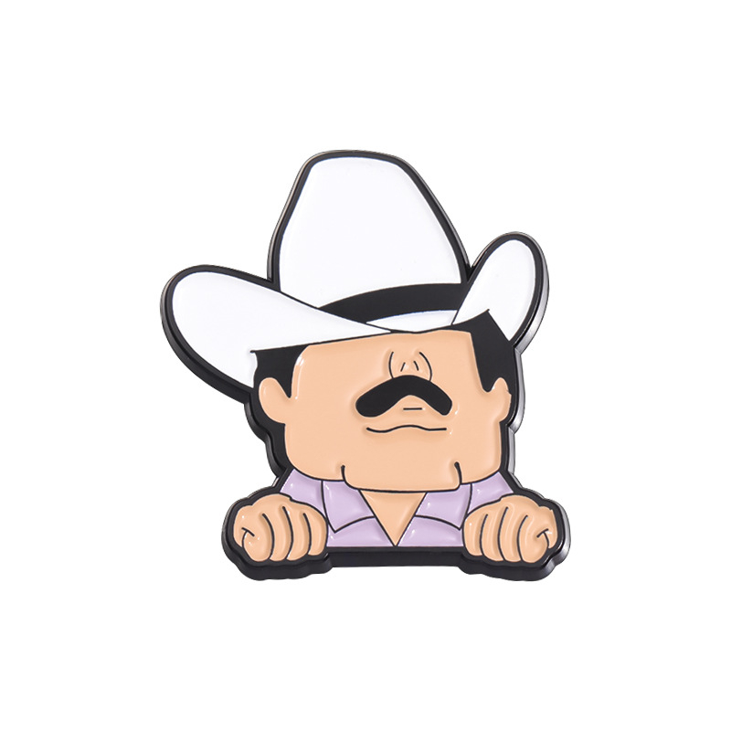 Külkereskedelem új rajzfilm kreatív karakter alakú golf fém sapka klip személyiség hordozható mágneses labda pozíciójelző