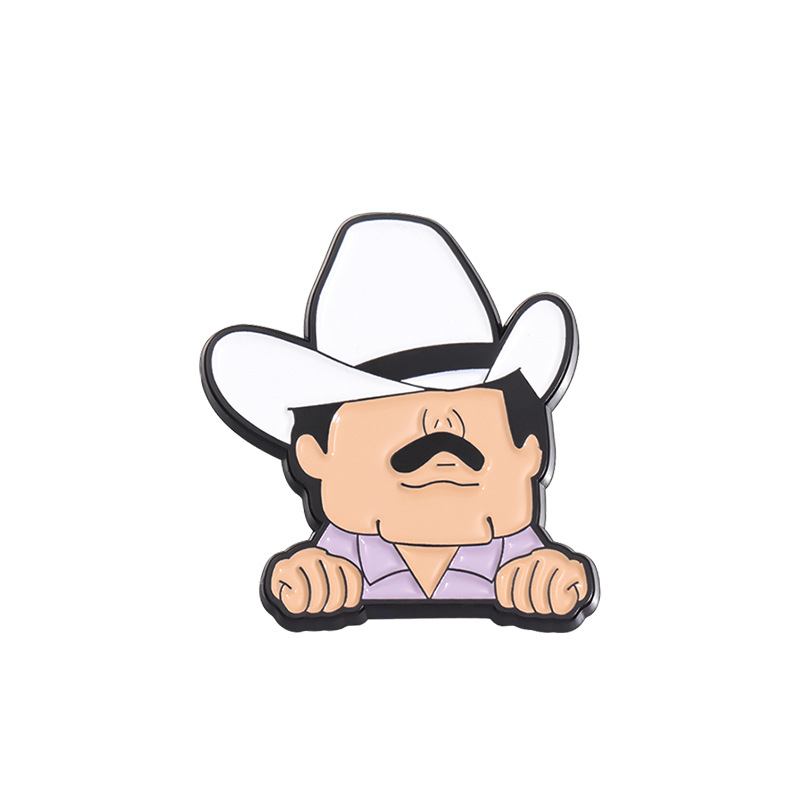 Külkereskedelem új rajzfilm kreatív karakter alakú golf fém sapka klip személyiség hordozható mágneses labda pozíciójelző