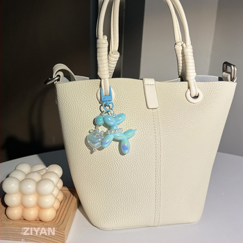 Νέο Crown Love Real Color Macaron Blow Dog Keychain Κρεμαστό Δαχτυλίδι Αξεσουάρ Φοιτητική Τσάντα Κρεμαστό