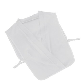 2023 σιφόν βαθύς ψεύτικος γιακάς με V και χαριτωμένο λευκό βαμβακερό πουκάμισο με ψεύτικο γιακά