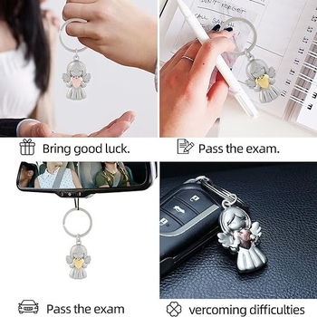 Διασυνοριακό μπρελόκ με θέμα το Love Girl Smiling Angel, με θέμα την καρδιά, σε καυτές πωλήσεις