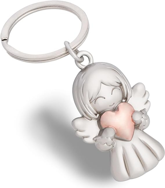 Határokon átnyúló, népszerű szerelmes lány mosolygó angyal kulcstartó őrangyal szív alakú kulcstartó táska medál