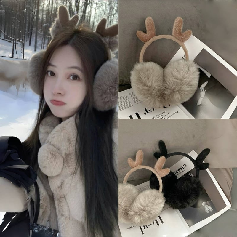 Δραστηριότητες για το φθινόπωρο και το χειμώνα, Ωτοασπίδες Antler, Γυναικεία, Ζεστά, Χαριτωμένα, Χειμερινά, Αντιψυκτικά, Αντιψυκτικά, Πτυσσόμενα, Κάλυμμα αυτιών, Κάλυμμα αυτιών