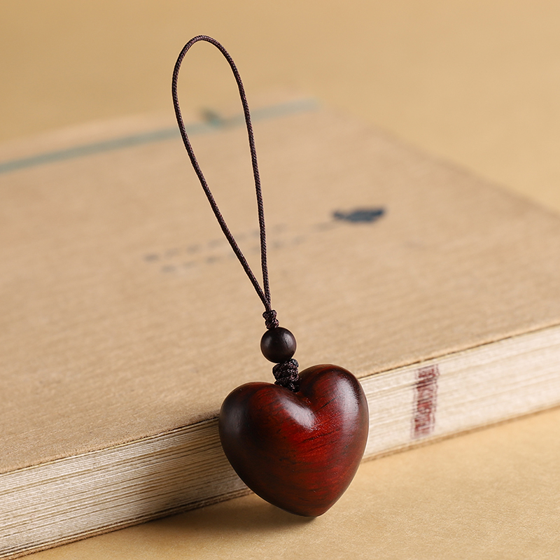 Rózsafa kis szerelmes mobiltelefon lánc medál férfiaknak és nőknek páros kulcstartó medál barátnőnek kreatív kis ajándék függő díszek