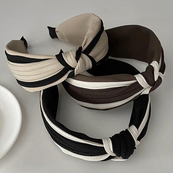 Chanel stílusú széles karimájú hajkarika női őszi és téli fekete-fehér egyszerű, magas fejfedő, retró, kiváló minőségű, minden mérkőzésre alkalmas fejfedő