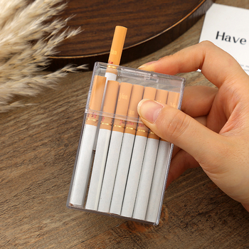 Nova prozirna kutija za cigarete za muškarce, kreativna jednostavna modna, vrhunska kompresijska kutija za cigarete s 20 komada, jednostavna kutija za cigarete s preklopom
