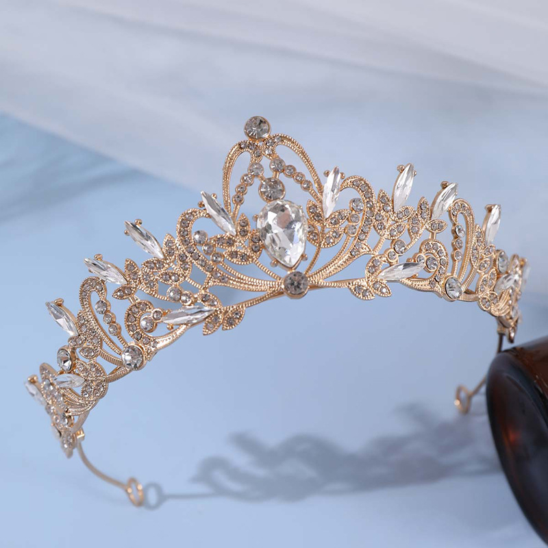 Lányok Fejfedők Hercegnő Finom Strassz Korona Gyermek Teljesítmény Luxus Temperamentum Korona Lányok Születésnapi Fejpánt Hajdíszek