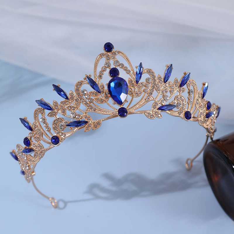 Lányok Fejfedők Hercegnő Finom Strassz Korona Gyermek Teljesítmény Luxus Temperamentum Korona Lányok Születésnapi Fejpánt Hajdíszek