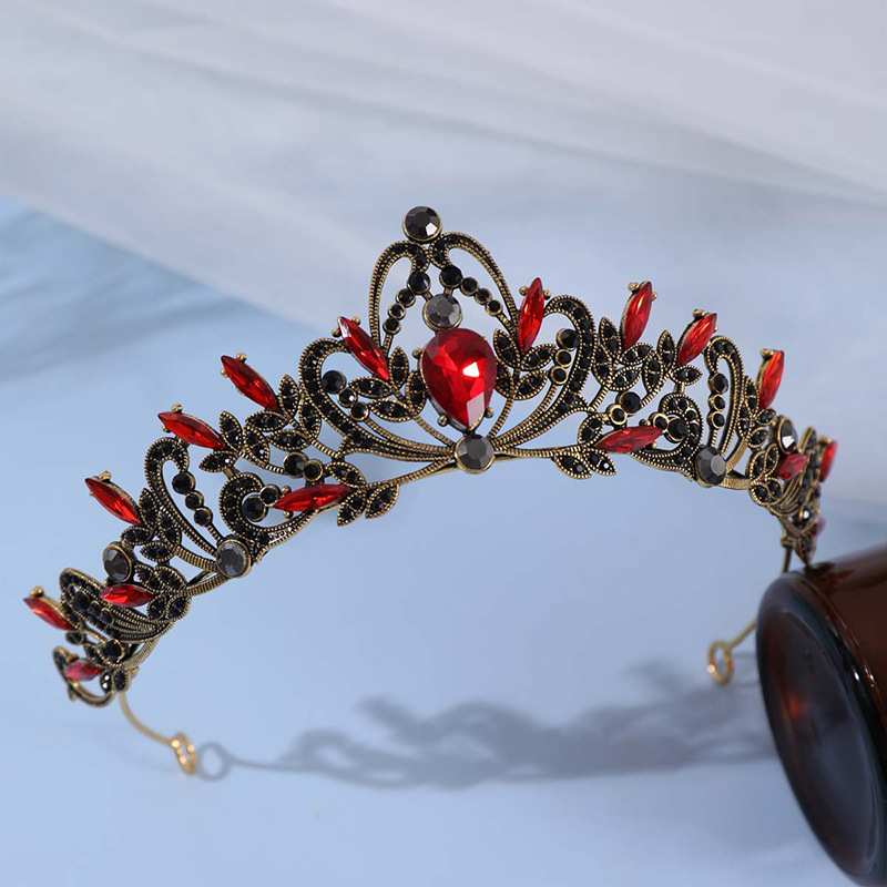 Lányok Fejfedők Hercegnő Finom Strassz Korona Gyermek Teljesítmény Luxus Temperamentum Korona Lányok Születésnapi Fejpánt Hajdíszek