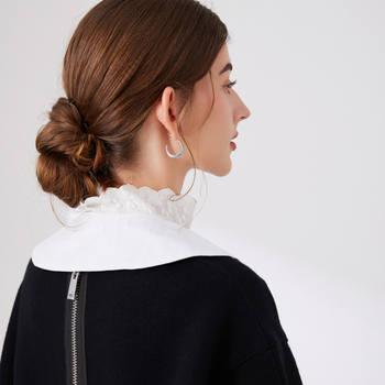 2024 μόδα μικρό πτυχωτό άκαμπτο κολάρο κούκλας γυναικών με φούστα ψεύτικο κολάρο διασυνοριακοί κατασκευαστές χονδρικής