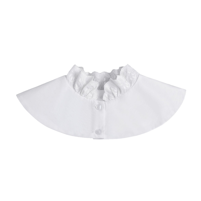 2024-es divatos, kicsi, rakott, merev babagalléros női szoknyás, hamis gallérral, határokon átnyúló gyártók nagykereskedelme