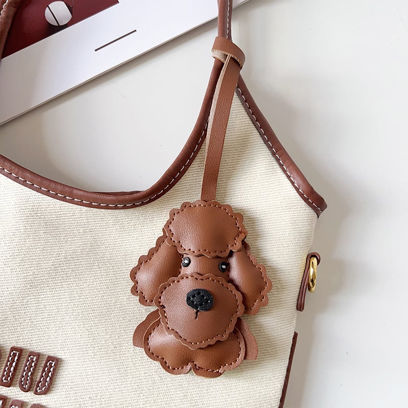 Teddy kutya medál táska niche dekoráció aranyos rajzfilm kutya függő hátizsák új autó kulcstartó függő díszek