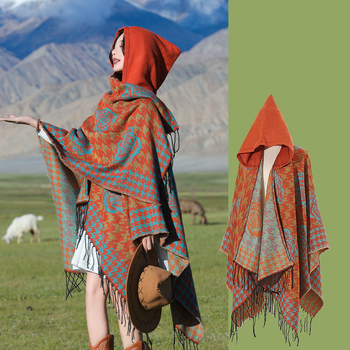 Xizang Xinjiang Qinghai turizmo nuotrauka Gobtuvas Etninio stiliaus skara Apsiaustas Moteriškas pavasarinis ir rudens sustorintas paltas Vyriškas apsiaustas