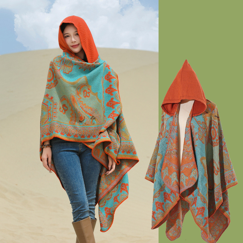 Xizang Xinjiang Qinghai turizmo nuotrauka Gobtuvas Etninio stiliaus skara Apsiaustas Moteriškas pavasarinis ir rudens sustorintas paltas Vyriškas apsiaustas