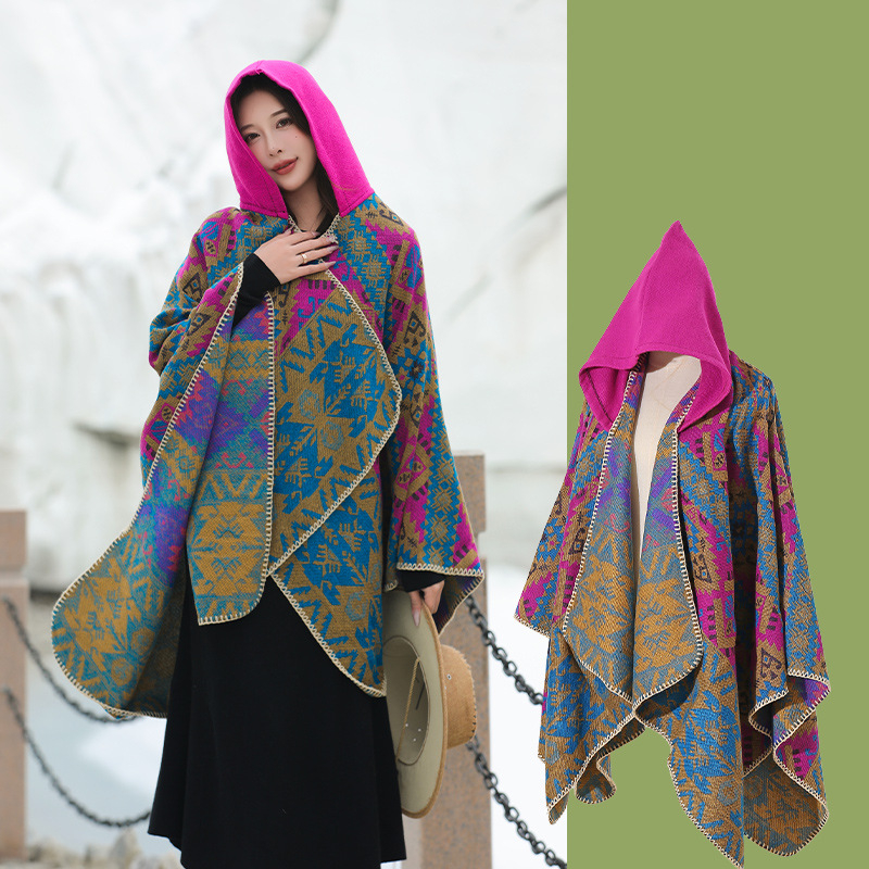 Xizang Xinjiang Qinghai turizmo nuotrauka Gobtuvas Etninio stiliaus skara Apsiaustas Moteriškas pavasarinis ir rudens sustorintas paltas Vyriškas apsiaustas