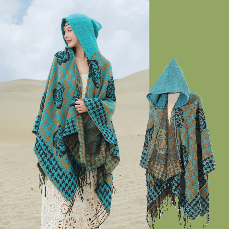 Xizang Xinjiang Qinghai turizmo nuotrauka Gobtuvas Etninio stiliaus skara Apsiaustas Moteriškas pavasarinis ir rudens sustorintas paltas Vyriškas apsiaustas