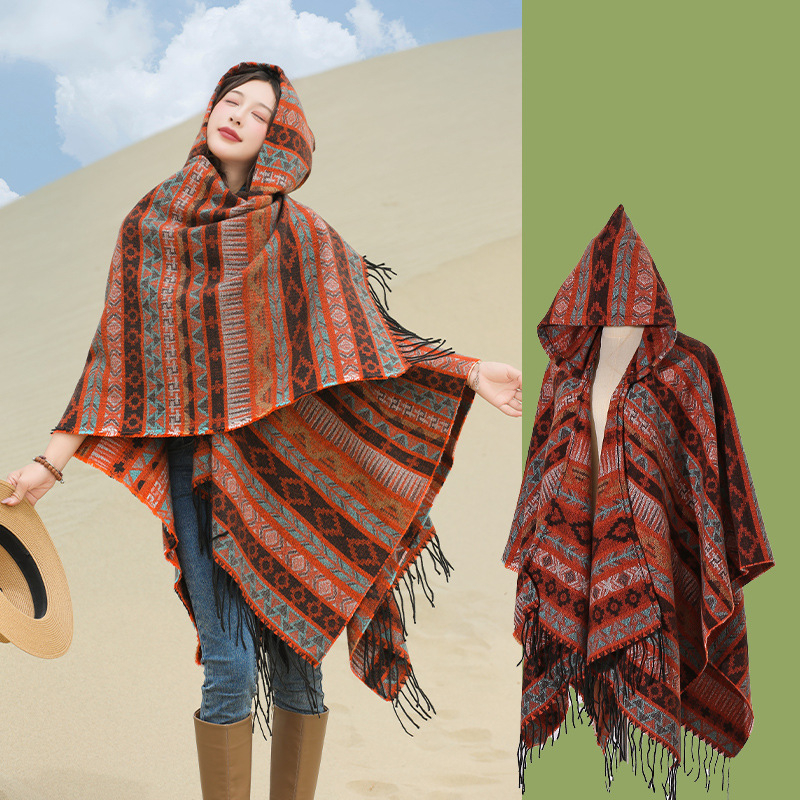 Xizang Xinjiang Qinghai turizmo nuotrauka Gobtuvas Etninio stiliaus skara Apsiaustas Moteriškas pavasarinis ir rudens sustorintas paltas Vyriškas apsiaustas