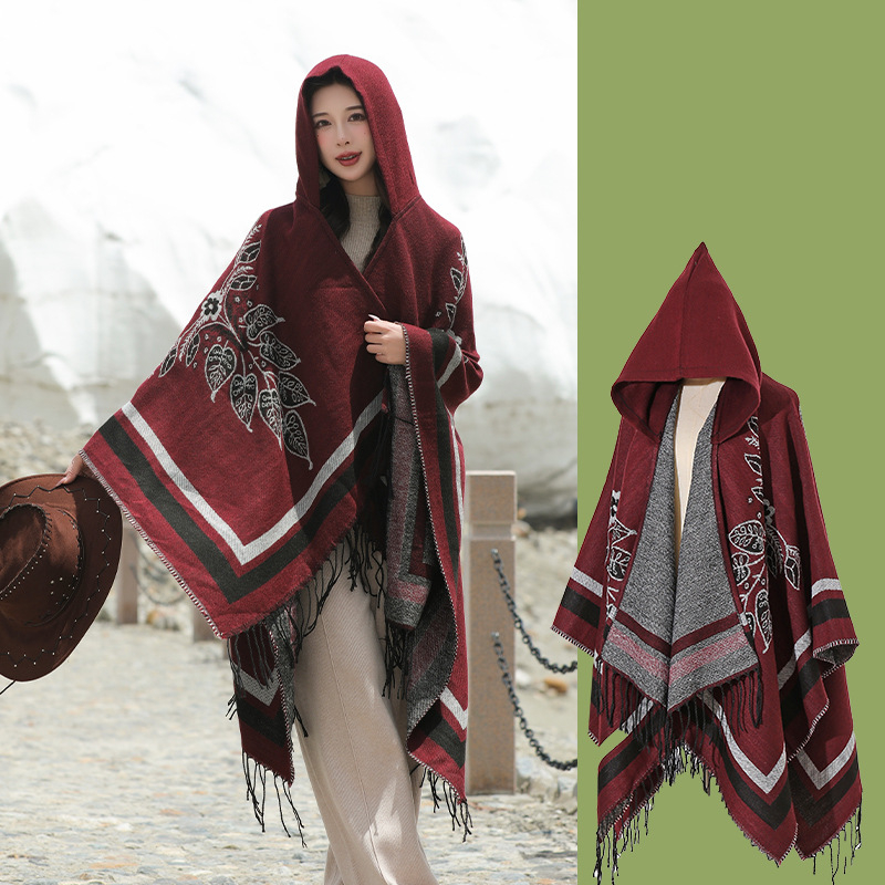 Xizang Xinjiang Qinghai turizmo nuotrauka Gobtuvas Etninio stiliaus skara Apsiaustas Moteriškas pavasarinis ir rudens sustorintas paltas Vyriškas apsiaustas