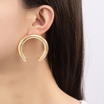 Ευρωπαϊκά και αμερικανικά μεταλλικά γεωμετρικά μεγάλα σκουλαρίκια ιδιοσυγκρασίας, σκουλαρίκια μόδας, σκουλαρίκια προσωπικότητας, ευέλικτα μακριά σκουλαρίκια, σκουλαρίκια