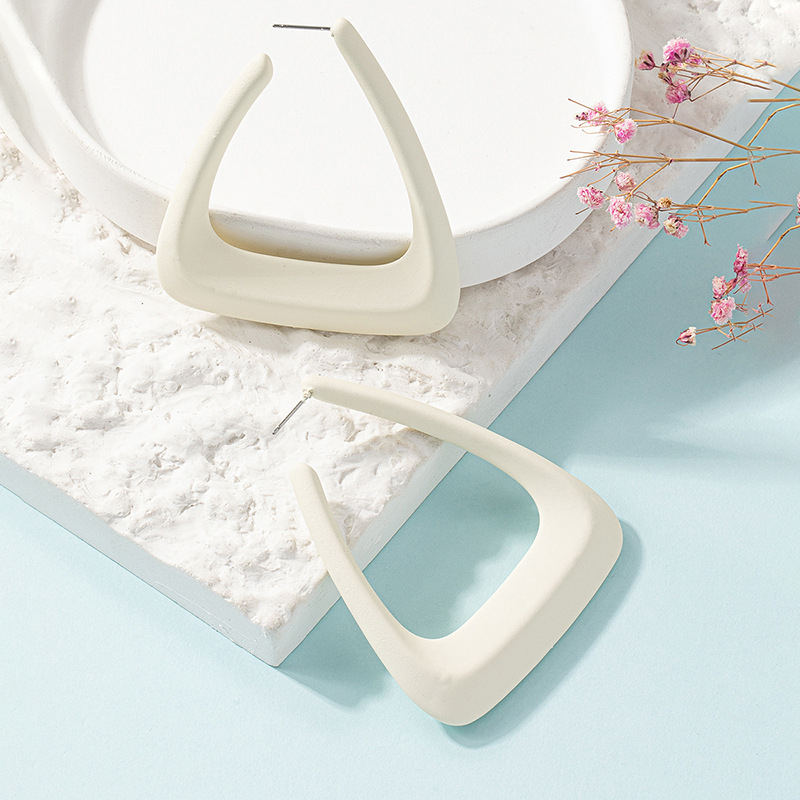 Ευρωπαϊκά και αμερικανικά μεταλλικά γεωμετρικά μεγάλα σκουλαρίκια ιδιοσυγκρασίας, σκουλαρίκια μόδας, σκουλαρίκια προσωπικότητας, ευέλικτα μακριά σκουλαρίκια, σκουλαρίκια